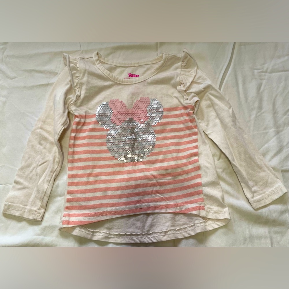 Disney junior Minnie Mouse girls long sleeve shirt